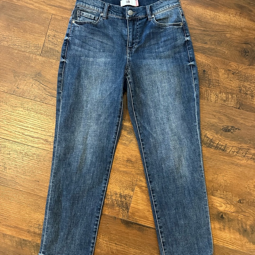 CAbi Women's Ankle Cropped Jeans - Medium Wash Blue